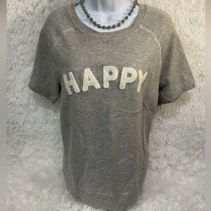 Crewneck Heather Short Sleeve Sweatshirt